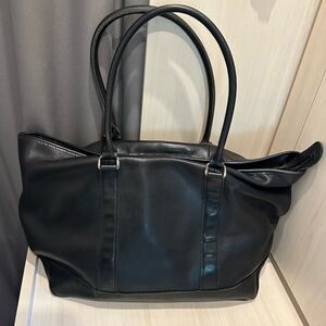 LL Bean Leather Laptop Tote